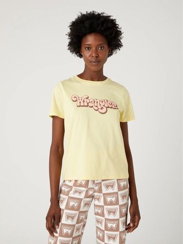 Футболка Wrangler Logo Regular Banana Жовтий XS 112332103 112332103 фото