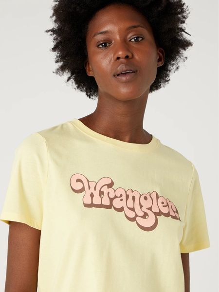 Футболка Wrangler Logo Regular Banana Жовтий XS 112332103 112332103 фото