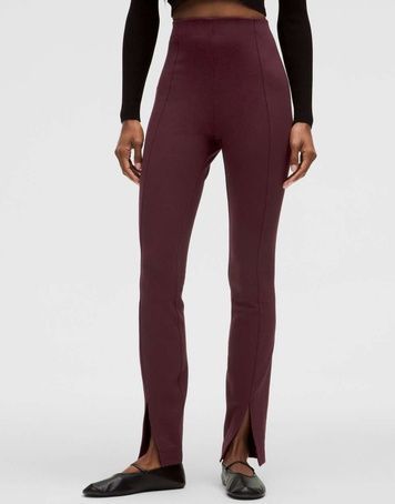Штани Lululemon Stretch Knit High-Rise Pull-On W Бордовий XL LW5GD0S LW5GD0S фото