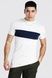 Футболка Boohoo Muscle Fit Longline Colour Block Білий XS MZZ09467 MZZ09467 фото 1