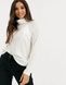 Гольф ASOS Roll Neck Top In Laddered Rib Кремовий EU36 1538387 1538387 фото 1
