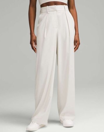 Штани Lululemon Pleat-Front High-Rise Білий US10/XL LW5GQ3S LW5GQ3S фото