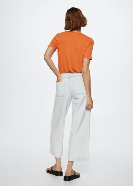 Джинси MANGO Culotte Cropped Блакитний EUR32 27057122 27057122 фото