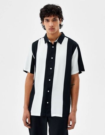 Сорочка Bershka Blk/White XS 1529/335/060 1529/335/060 фото
