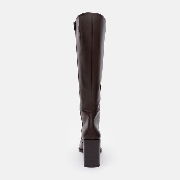 Чоботи MANGO Square Toe Leather W Коричневий 39 37097109 32 37097109 32 фото