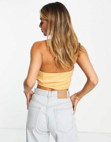 Топ ASOS DESIGN Halter Tie Cami Помаранчевий EU44/XL 117356516 117356516 фото