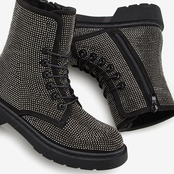 Чоботи LASCANA Ankle Boots in Silver Чорний 41 LAS6884001 LAS6884001 фото