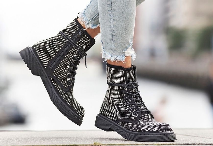 Чоботи LASCANA Ankle Boots in Silver Чорний 41 LAS6884001 LAS6884001 фото