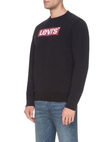 Світшот Levi's Graphic Crew Logo Чорний L 17895-0068 17895-0068 фото