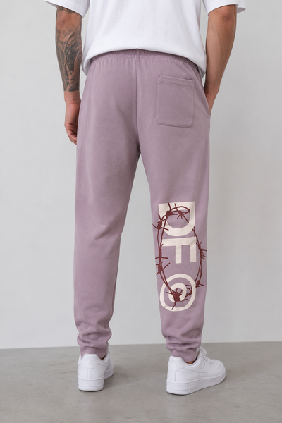 Джогери ASOS DARK FUTURE Tapered with print Фіолетовий S 132319036 132319036 фото