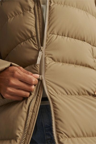 Пуховик PUMA Long Hooded Down Coat W Коричневий M 675365-85 675365-85 фото
