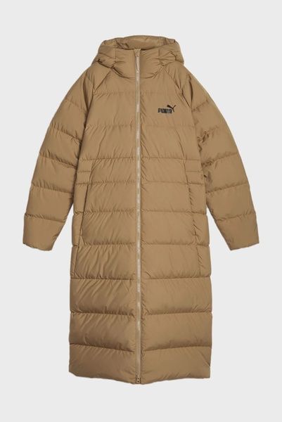 Пуховик PUMA Long Hooded Down Coat W Коричневий M 675365-85 675365-85 фото