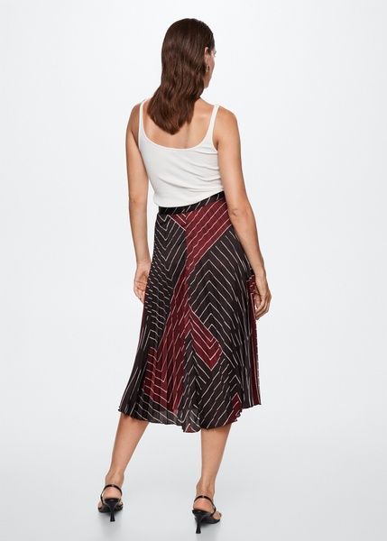 Спідниця MANGO Falda Бордовий L 37085967 37085967 фото