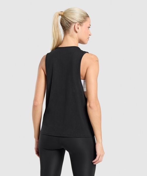 Майка Gymshark Training Drop Arm Tank W Чорний L B3B8E-BB2J B3B8E-BB2J фото