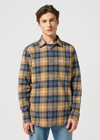 Сорочка Wrangler One Pocket Коричневий M 112357225 112357225 фото