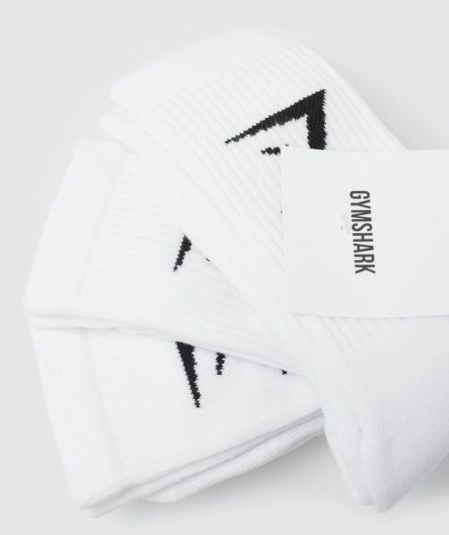 Шкарпетки Gymshark Crew Socks 3-пари Білий 39-41 I3A3P-WB57 I3A3P-WB57 фото