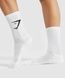 Шкарпетки Gymshark Crew Socks 3-пари Білий 39-41 I3A3P-WB57 I3A3P-WB57 фото 2