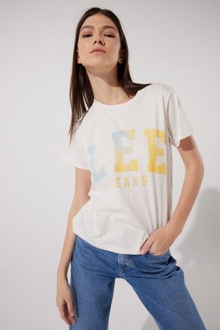Футболка Lee Jeans VARSITY Білий S LV04EHMK LV04EHMK фото