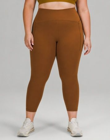 Легінси Lululemon Power Thru High-Rise Tight 25" Copper Brown 18/4XL LW5CVIS LW5CVIS 0321 фото