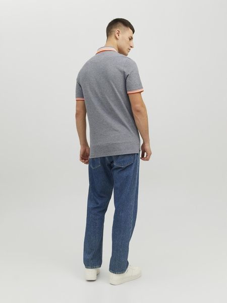 Футболка поло Jack&Jones EPAULOS Сірий M 12136668 12136668-M фото