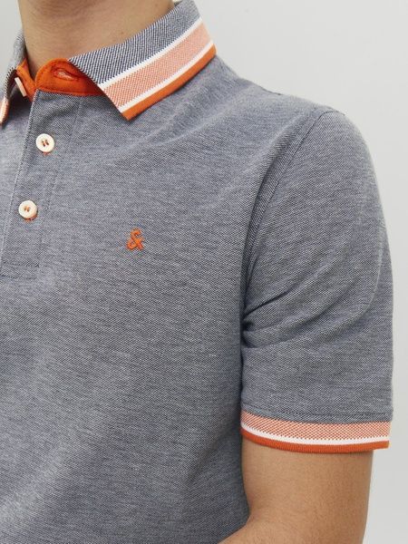 Футболка поло Jack&Jones EPAULOS Сірий M 12136668 12136668-M фото
