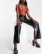 Топ Ei8th Hour Leather Look Corset W Коричневий M 106549577 106549577 фото 4