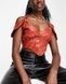 Топ Ei8th Hour Leather Look Corset W Коричневий M 106549577 106549577 фото 1