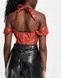 Топ Ei8th Hour Leather Look Corset W Коричневий M 106549577 106549577 фото 3