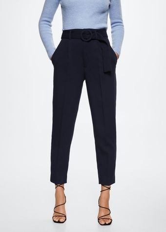 Штани Mango Manuel Синій EUR38 37005136 37005136 фото
