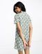 Сукня-сорочка Lola May Revere Collar In Floral Print W Зелений M 127349876 127349876 фото 3