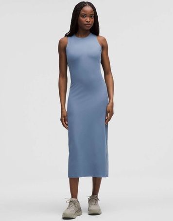 Сукня міді Lululemon All Aligned Ribbed Блакитний US8/L LW1EA5S LW1EA5S фото