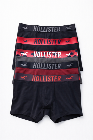 Труси-боксери Hollister Classic 5-Pack Різнобарвний M KI314-1546 KI314-1546 фото