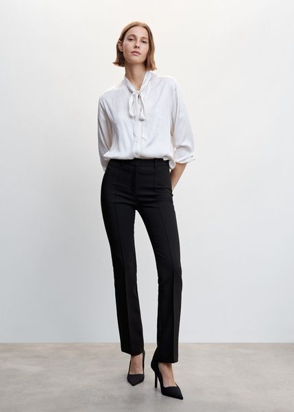 Штани MANGO Reyhan Чорний EUR38 37088629 37088629 фото