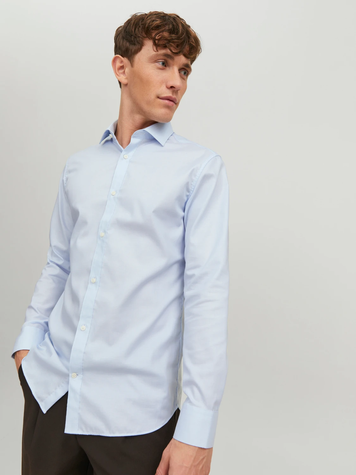 Сорочка Jack&Jones Blaroyal L/S Noos Slim Fit Блакитний XS 12178125 12178125 фото