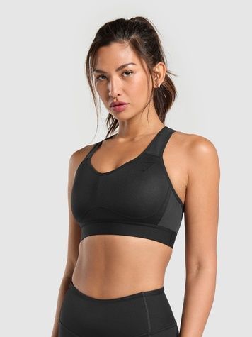 Топ Gymshark Lightweight High Support Sports Bra W Чорний S B1A6B-BBBB B1A6B-BBBB фото
