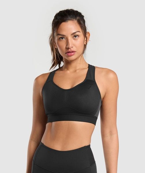 Топ Gymshark Lightweight High Support Sports Bra W Чорний S B1A6B-BBBB B1A6B-BBBB фото