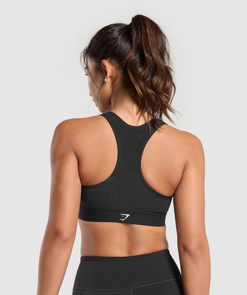 Топ Gymshark Lightweight High Support Sports Bra W Чорний S B1A6B-BBBB B1A6B-BBBB фото