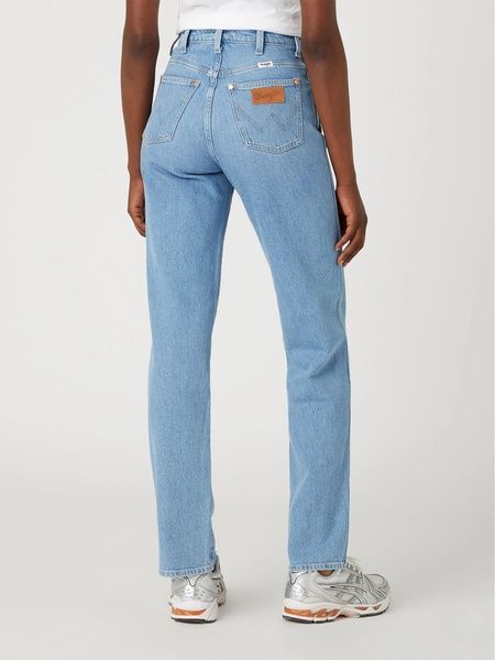 Джинси Wrangler MOM Straight Блакитний W32L32 112332326 112332326 фото