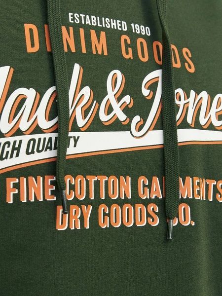 Худі Jack&Jones Logo Зелений 3XL 12255617 12255617 фото