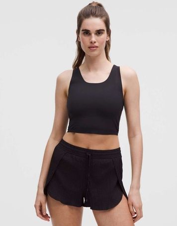 Спортивний топ Lululemon Fast and Free Чорний XL LW1FJOS LW1FJOS фото