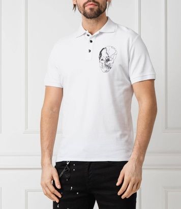 Футболка поло Just Cavalli Skull Regular Fit Білий XS S03GL0024 S03GL0024 фото