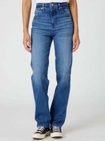 Джинси Wrangler Mom Straight W28L30 112332329 112332329 фото