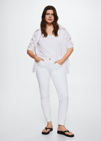 Джинси MANGO PushUp Білий EUR42 37050356 37050356 фото