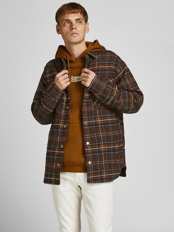 Куртка сорочка Jack&Jones James Quilted Relaxed Коричневий S 12191195 12191195 фото