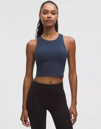 Спортивний топ Lululemon Swift Speed Cropped Темно-синій US14/XXL LW1EP0S LW1EP0S 25-1 фото