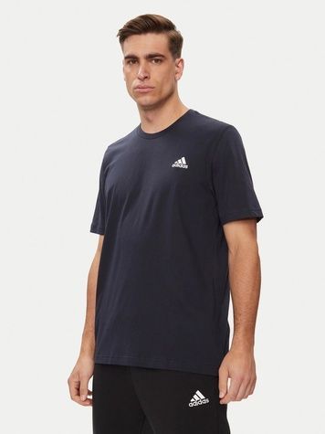 Футболка adidas Essentials Single Jersey Embroidered Small Logo Темно-синій 3XL HY3404 HY3404 фото