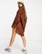 Сукня сорочка Threadbare Oversized Balloon Sleeve Коричневий EU38 1878788 1878788 фото 2