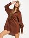 Сукня сорочка Threadbare Oversized Balloon Sleeve Коричневий EU38 1878788 1878788 фото 1