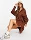 Сукня сорочка Threadbare Oversized Balloon Sleeve Коричневий EU38 1878788 1878788 фото 4