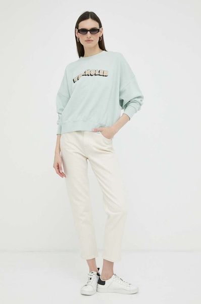 Світшот Wrangler Logo Regular Fit Зелений S W6R4HAX6U W6R4HAX6U фото